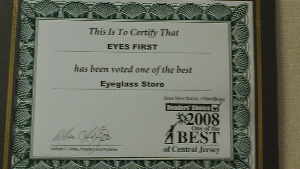 Best Eyeglass Store Award